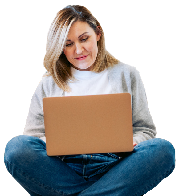 Woman on computer